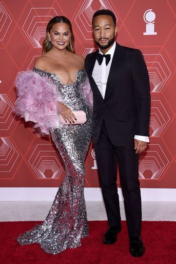Chrissy Teigen et John Legend aux Tony Awards à New York en septembre 2021
