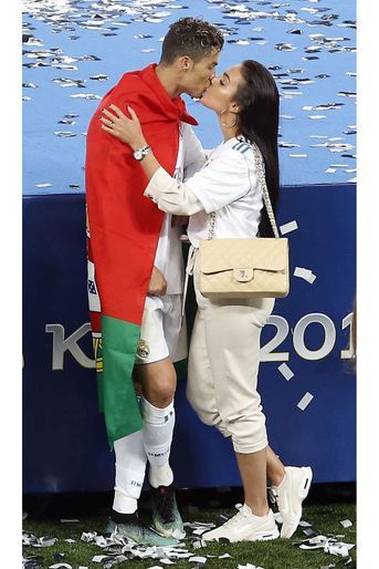 Georgina Rodriguez et Cristiano Ronaldo en mai 2018.