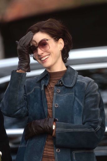 Anne Hathaway à New York le 27 octobre 2021.