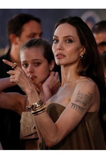 Angelina Jolie et sa fille Shiloh à l'avant-première du film «The Eternals» à Los Angeles le 18 octobre 2021