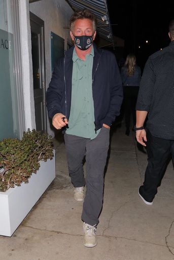 Sean Penn à Los Angeles le 20 octobre 2021, cinq jours après la demande de divorce de Leila George