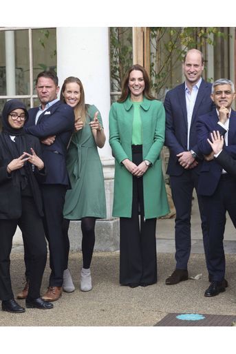 Kate Middleton et le prince William lors de l'événement Generation Earthshot, dans les Jardins botaniques royaux de Kew, à Londres, mercredi 13 octobre 2021.