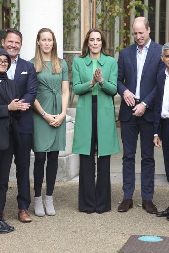 Kate Middleton et le prince William lors de l'événement Generation Earthshot, dans les Jardins botaniques royaux de Kew, à Londres, mercredi 13 octobre 2021.