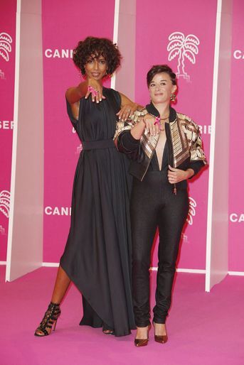 Sonia Rolland et Béatrice de La Boulaye au Festival Canneseries à Cannes le 12 octobre 2021
