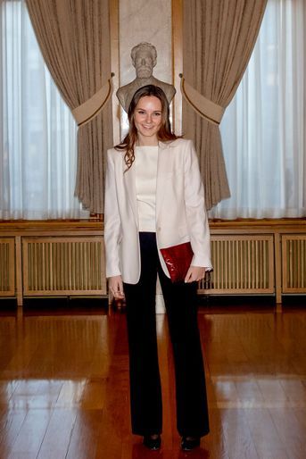 La princesse Ingrid Alexandra de Norvège au Parlement à Oslo, le 20 janvier 2022