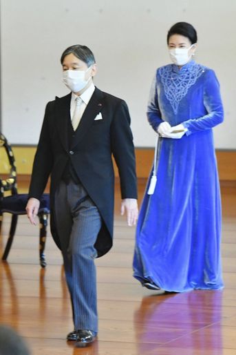 L'empereur Naruhito et l'impératrice Masako du Japon à Tokyo, le 18 janvier 2022