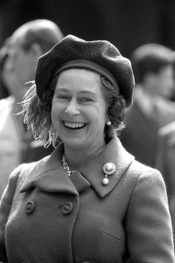 La reine Elizabeth II fête son 48e anniversaire à Windsor (21 avril 1974)