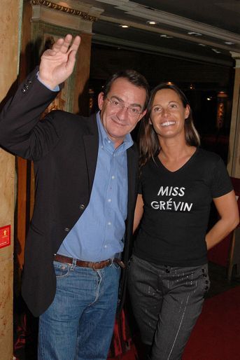 Jean-Pierre Pernaut et Nathalie Marquay au musée Grévin en novembre 2004