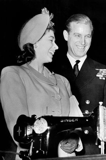 La princesse Elizabeth avec le prince Philip, le 31 octobre 1947