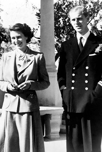 La princesse Elizabeth avec son mari le prince Philip, le 25 novembre 1949
