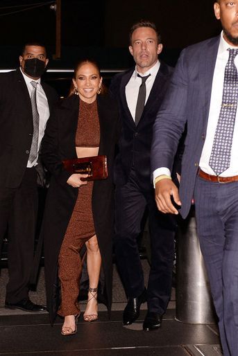 Jennifer Lopez et Ben Affleck à New York le 9 octobre 2021