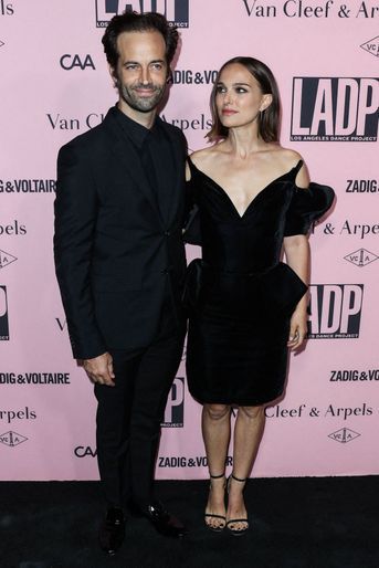 Benjamin Millepied et Natalie Portman, le 16 octobre 2021 à Los Angeles.