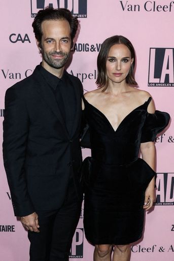 Benjamin Millepied et Natalie Portman, le 16 octobre 2021 à Los Angeles.