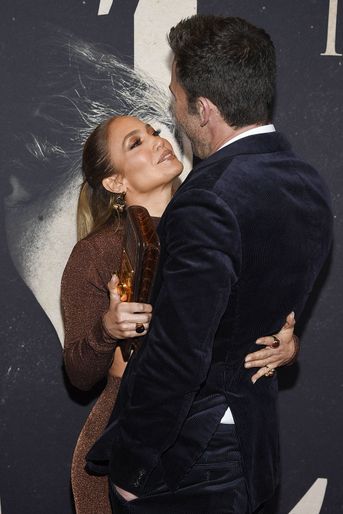 Jennifer Lopez et Ben Affleck à la première du film «The Last Duel» à New York le 9 octobre 2021