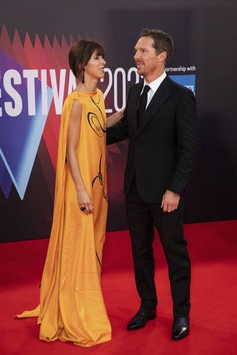 Sophie Hunter et Benedict Cumberbatch à l'avant-première du film «The Power of the Dog» à Londres le 11 octobre 2021
