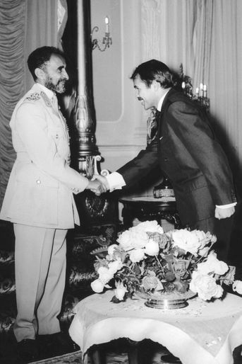 Abdelaziz Bouteflika et Haïlé Selassié en mai 1963
