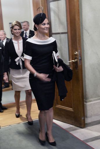 La princesse Victoria de Suède lors de la rentrée parlementaire à Stockholm, le 17 septembre 2013