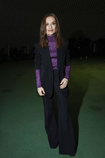 Isabelle Huppert au défilé Stella McCartney à Paris le 4 octobre 2021
