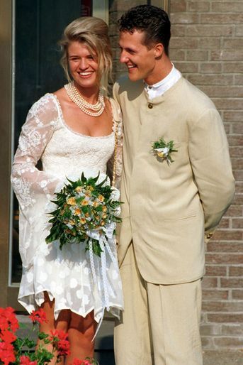 Son mariage avec Corinna, le 1er août 1995.