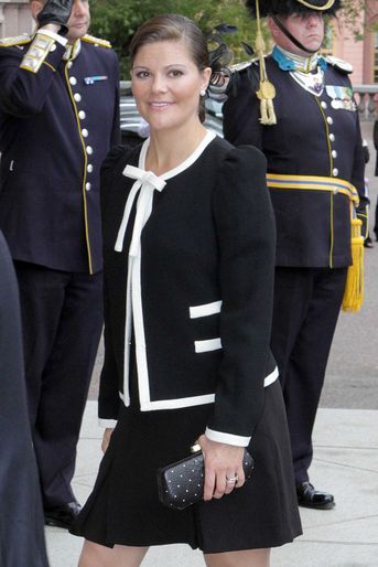 La princesse Victoria de Suède lors de la rentrée parlementaire à Stockholm, le 15 septembre 2011