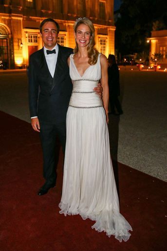 La princesse Maria Anunciata de Liechtenstein et Emanuele Musini à Vienne le 4 septembre 2021, le soir de leur mariage