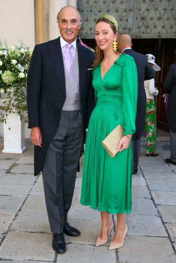 Le prince Lorenz de Belgique et sa fille la princesse Laetitia Maria à Vienne, le 4 septembre 2021