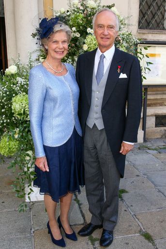 La princesse Marie-Astrid de Luxembourg et son mari l&#039;archiduc Carl Christian de Habsbourg-Lorraine, à Vienne le 4 septembre 2021