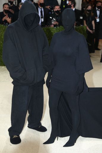 Kim Kardashian et Demna Gvasalia au gala du MET, le 13 septembre 2021.