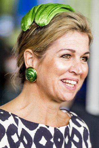 Les boucles d'oreille de la reine Maxima des Pays-Bas, le 26 juin 2017
