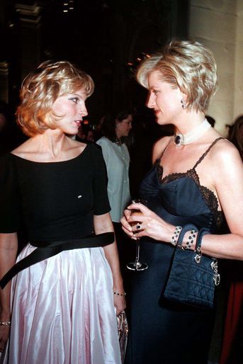 Hélène Mercier-Arnault et Lady Diana, en décembre 1996.