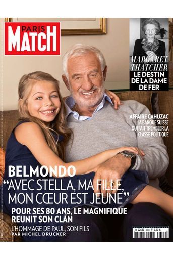 « Belmondo : &quot;avec Stella, ma fille, mon coeur est jeune&quot; » - Paris Match n° 3334 du 11 avril 2013