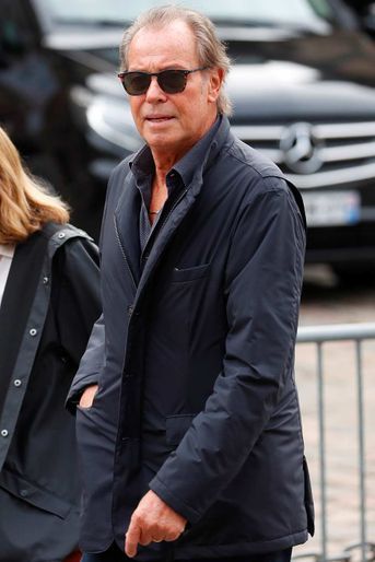 Michel Leeb arrivant aux obsèques de Jean-Paul Belmondo à Paris, le 10 septembre 2021.