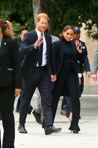Le prince Harry et Meghan Markle à New York, le 23 septembre 2021.