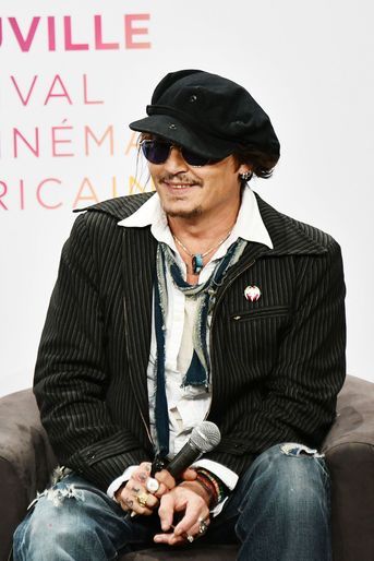 Johnny Depp a rencontré ses fans à Deauville, le 5 septembre 2021.