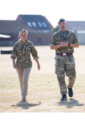 La comtesse Sophie de Wessex sur la base de la RAF Wittering à Peterborough, le 7 septembre 2021