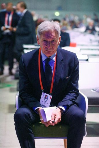 Harrison Ford au congrès mondial de l'UICN, vendredi 3 septembre 2021 à Marseille. 