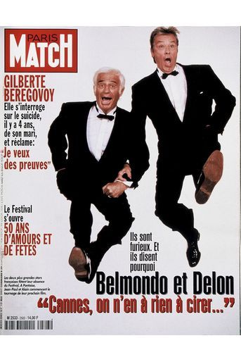 Jean-Paul Belmondo et Alain Delon en couverture de Match en 1997 : « Cannes, on en a rien à cirer ! »