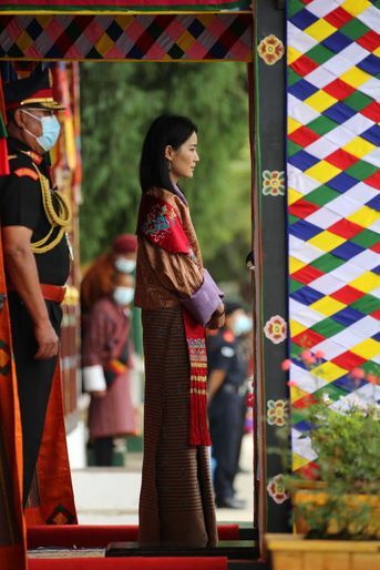 La reine du Bhoutan Jetsun Pema au Centre d&#039;entraînement militaire (MTC) de Tencholing, le 19 août 2021