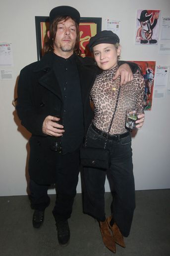 Norman Reedus et Diane Kruger lors d&#039;une vente aux enchères d&#039;oeuvres d&#039;art caritative à New York en novembre 2018