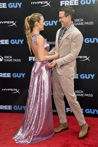 Blake Lively et Ryan Reynolds à l&#039;avant-première du film «Free Guy» à New York le 3 août 2021