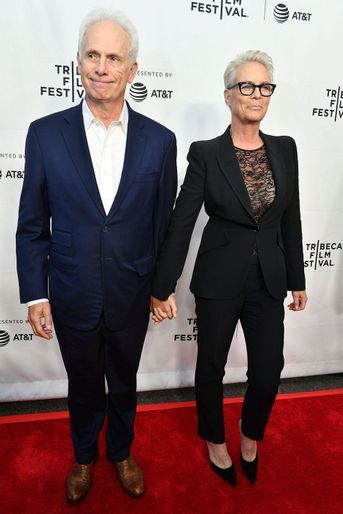 Jamie Lee Curtis et son mari Christopher Guest au Festival du film de Tribeca à New York en avril 2019