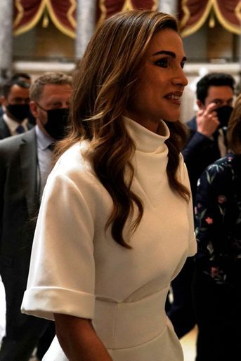 La reine Rania de Jordanie à Washington, le 22 juillet 2021