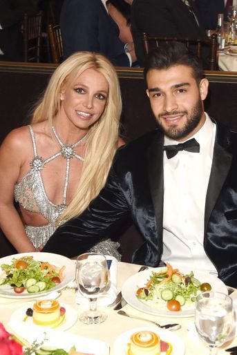 Britney Spears et Sam Asghari aux GLAAD Media Awards à Los Angeles en avril 2018