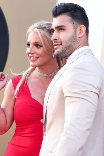 Britney Spears et Sam Asghari à l'avant-première du film «Once Upon A Time In Hollywood...» à Los Angeles en juillet 2019