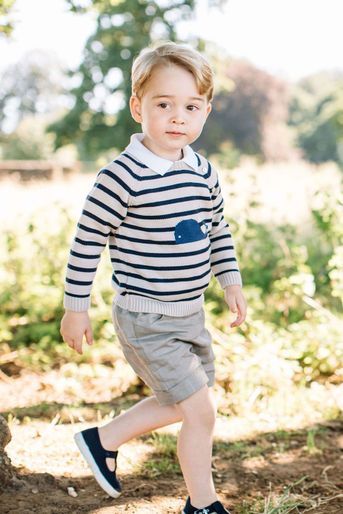 Le prince George sur un portrait réalisé pour son troisième anniversaire en 2016