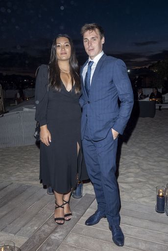 Marie et Louis Ducruet au dîner organisé par le magazine «Madame Figaro» lors du 74e Festival de Cannes le 14 juillet 2021