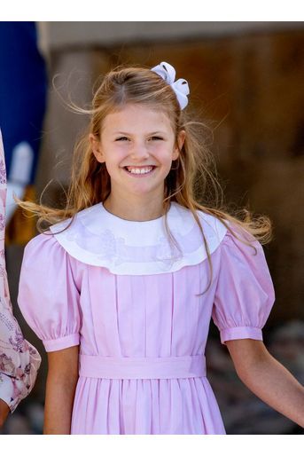 La princesse Estelle de Suède, à Drottningholm le 14 août 2021