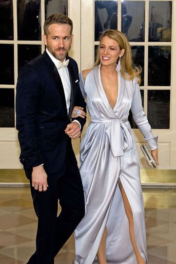 Ryan Reynolds et Blake Lively lors d&#039;un dîner d&#039;Etat donné en l&#039;honneur de Justin Trudeau à la Maison-Blanche à Washington en mars 2016