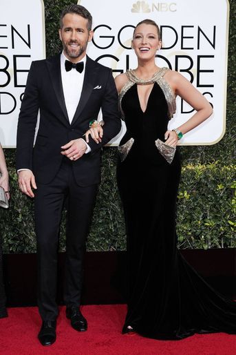 Ryan Reynolds et Blake Lively aux Golden Globes à Los Angeles en janvier 2017