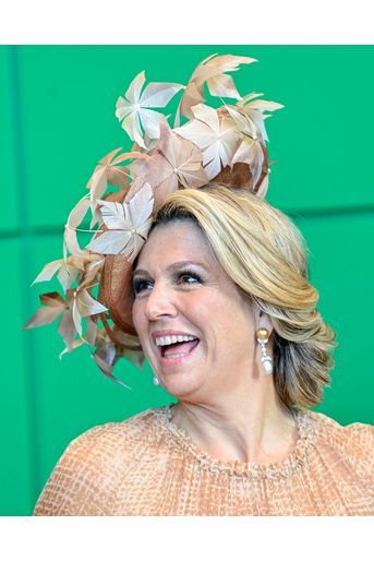 Le chapeau de la reine Maxima des Pays-Bas à Berlin, le 6 juillet 2021